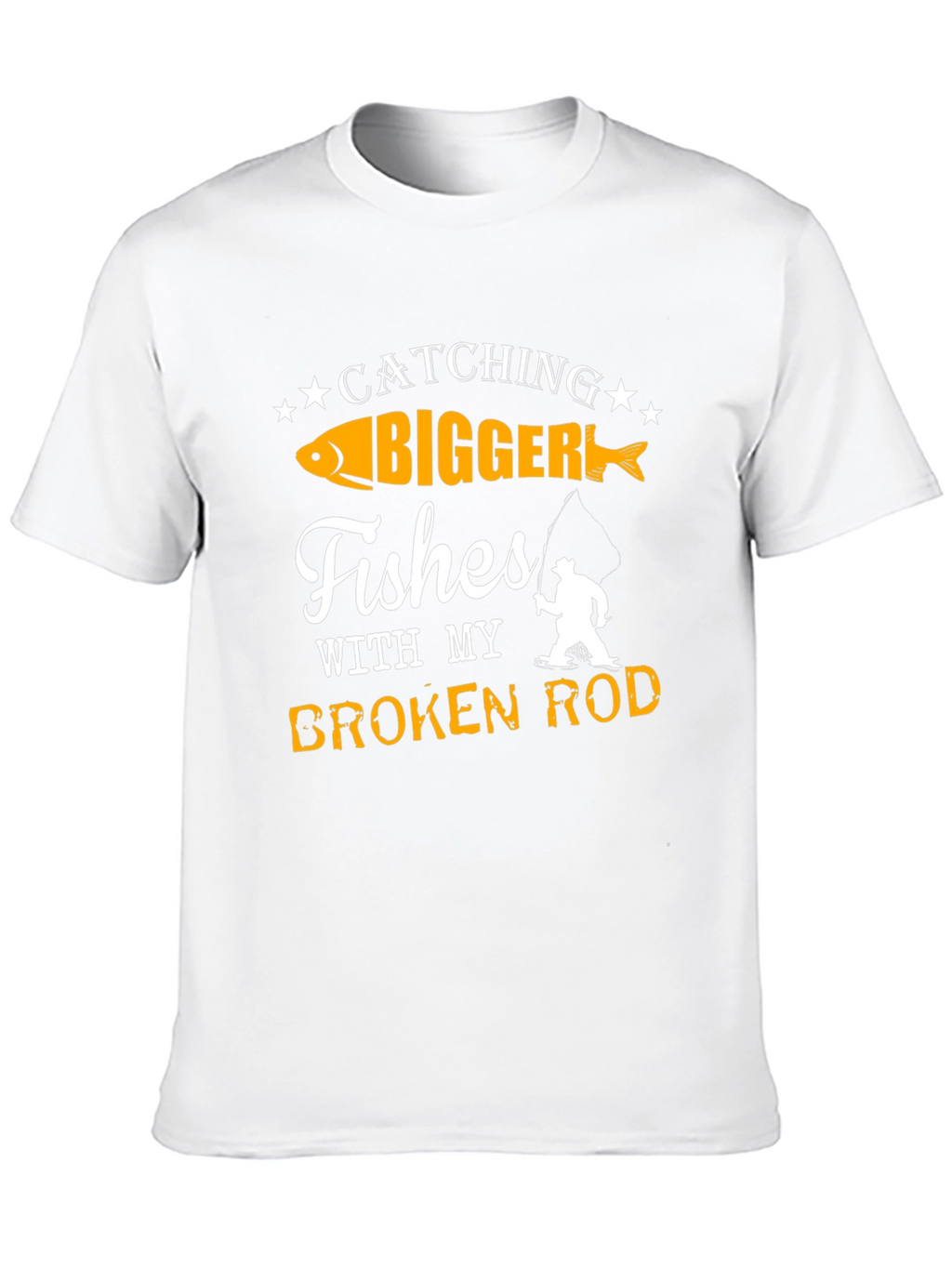 Funny Fishing T-Shirt - Catching Bigger Fishes!