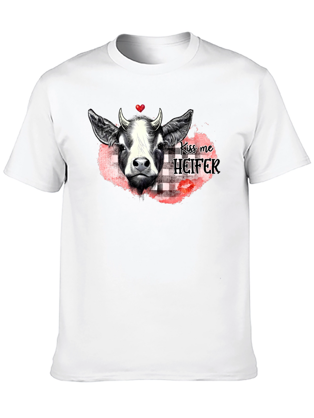 Kiss Me Heifer T-Shirt - Farm Animal Graphic Tee
