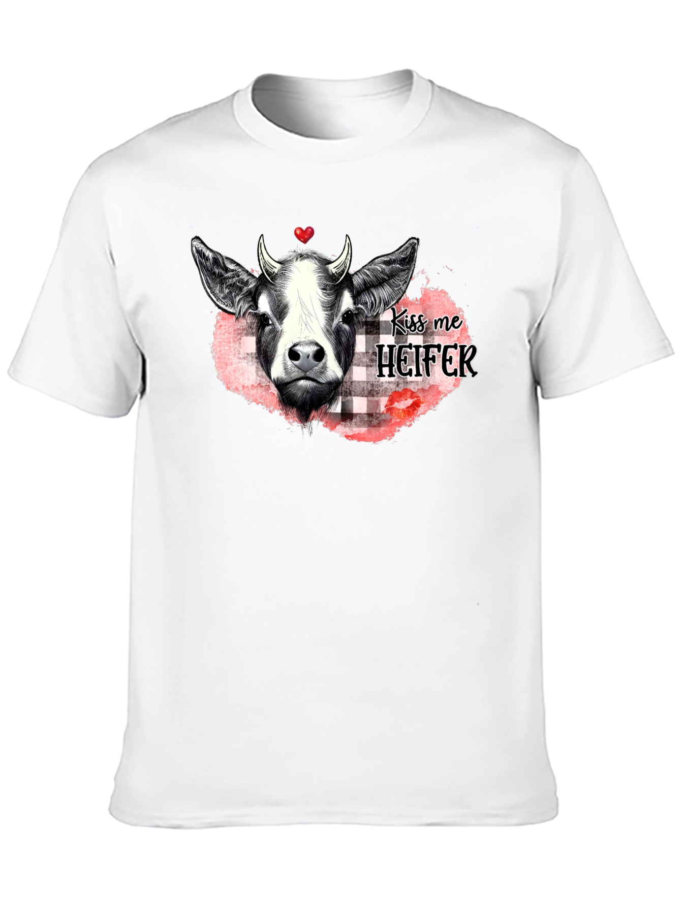 Kiss Me Heifer T-Shirt - Farm Animal Graphic Tee