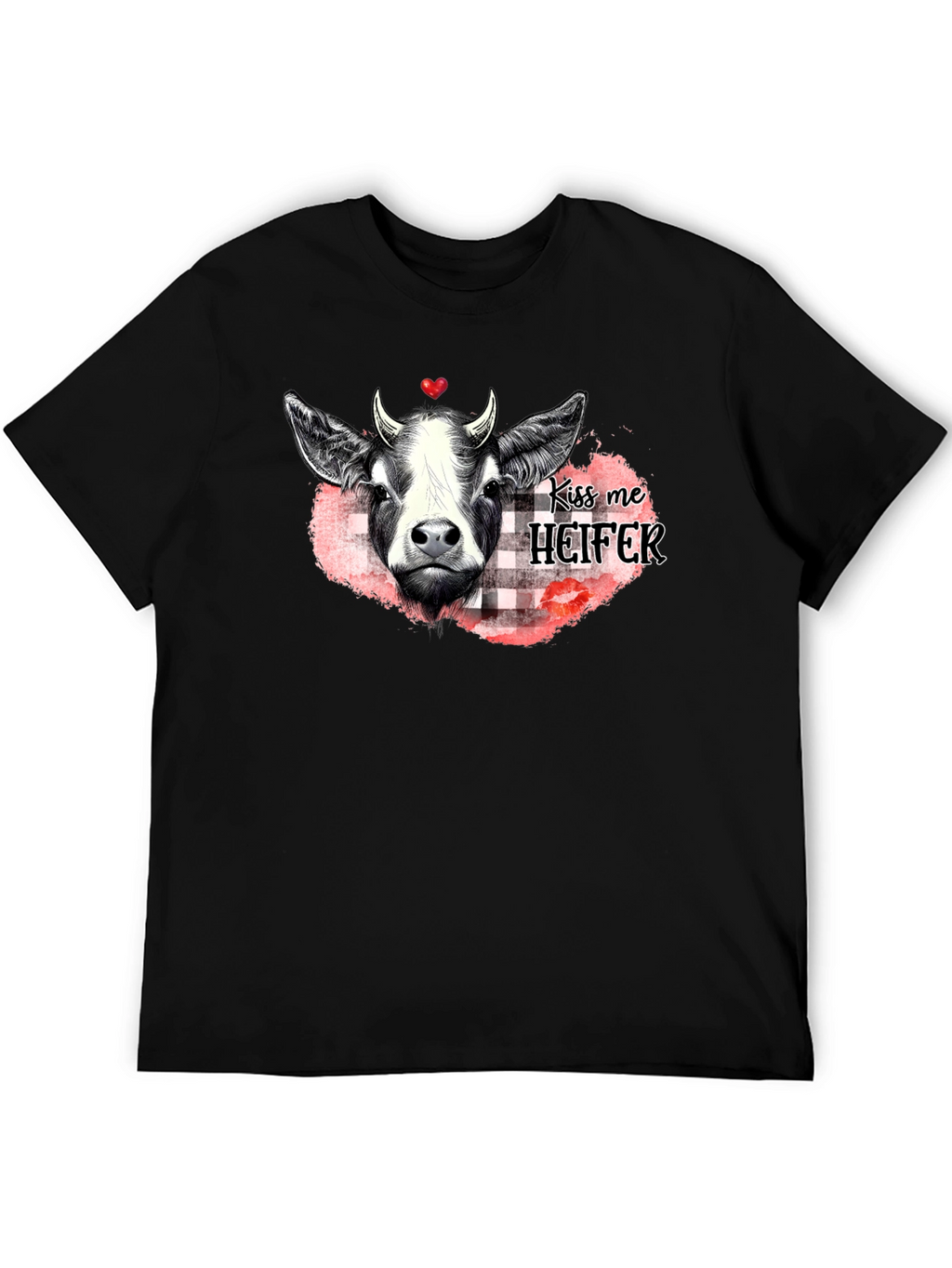 Kiss Me Heifer T-Shirt - Farm Animal Graphic Tee