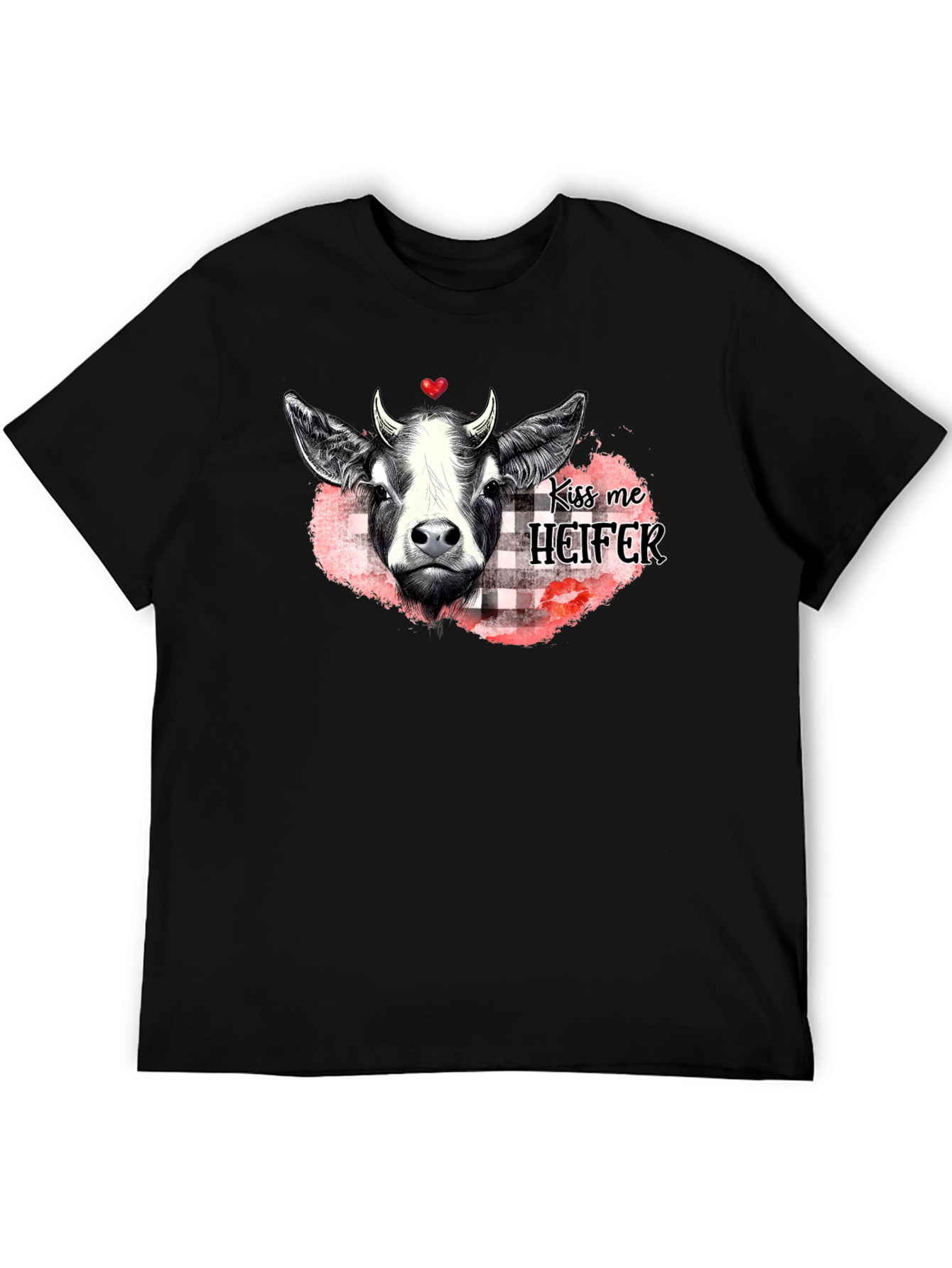 Kiss Me Heifer T-Shirt - Farm Animal Graphic Tee