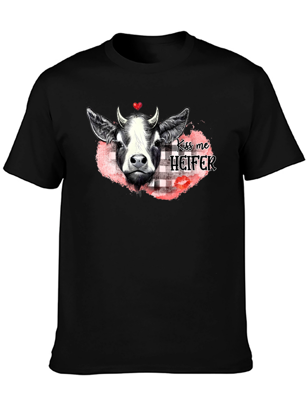 Kiss Me Heifer T-Shirt - Farm Animal Graphic Tee