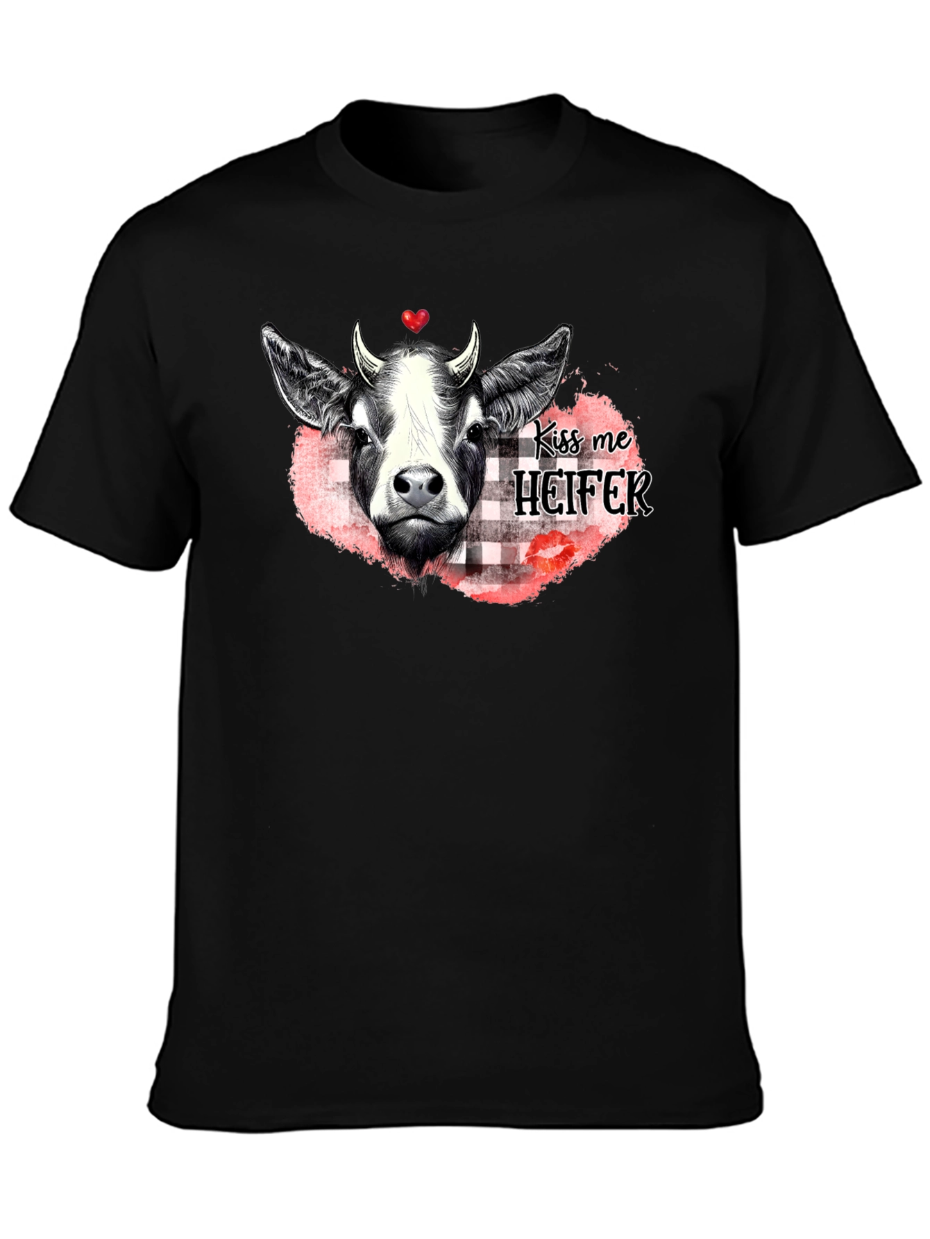 Kiss Me Heifer T-Shirt - Farm Animal Graphic Tee