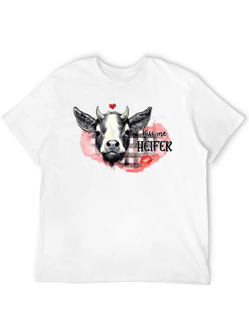 Kiss Me Heifer T-Shirt - Farm Animal Graphic Tee