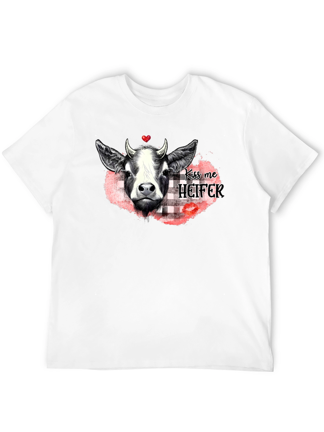 Kiss Me Heifer T-Shirt - Farm Animal Graphic Tee