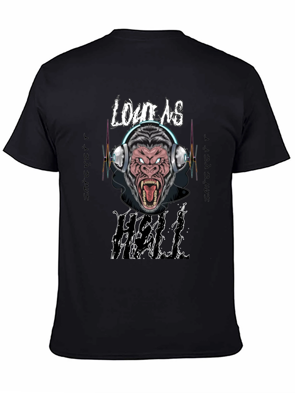 Loud As Hell Gorilla Graphic T-Shirt