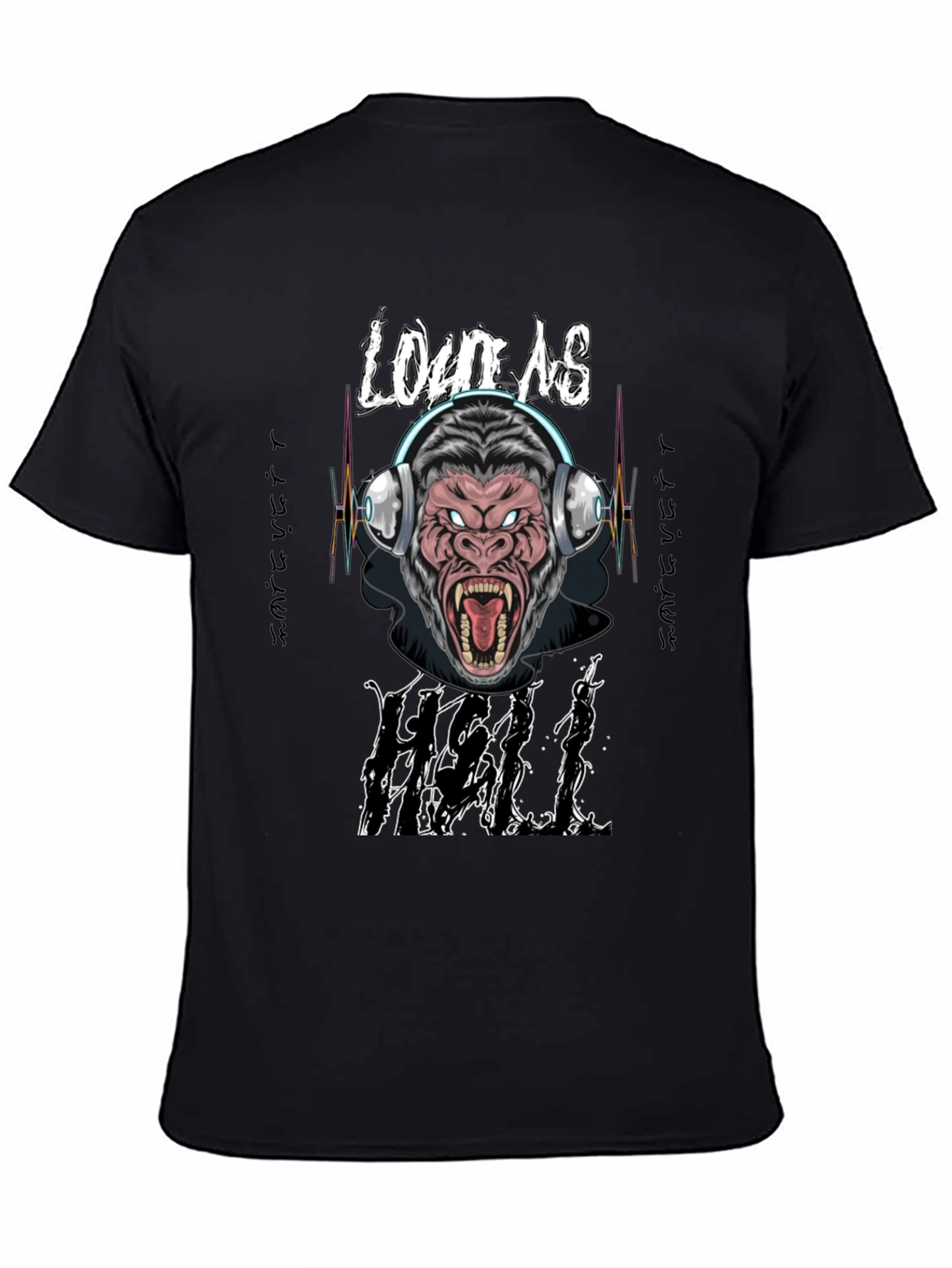 Loud As Hell Gorilla Graphic T-Shirt