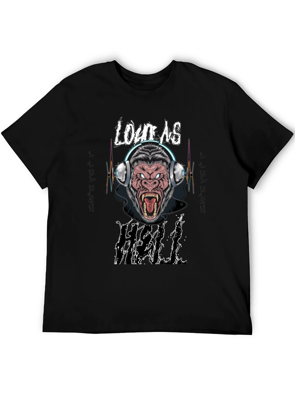Loud As Hell Gorilla Graphic T-Shirt