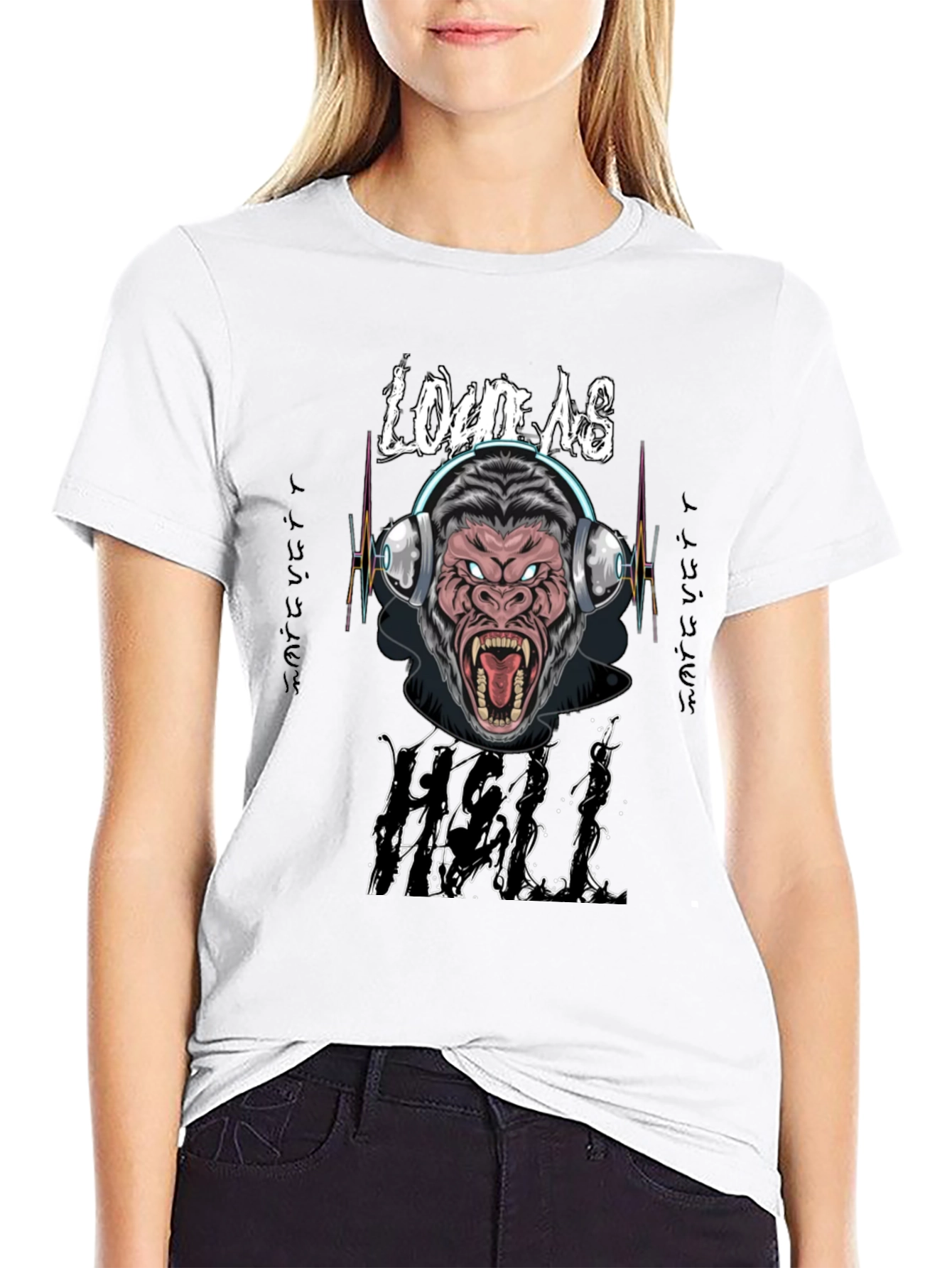 Loud As Hell Gorilla Graphic T-Shirt