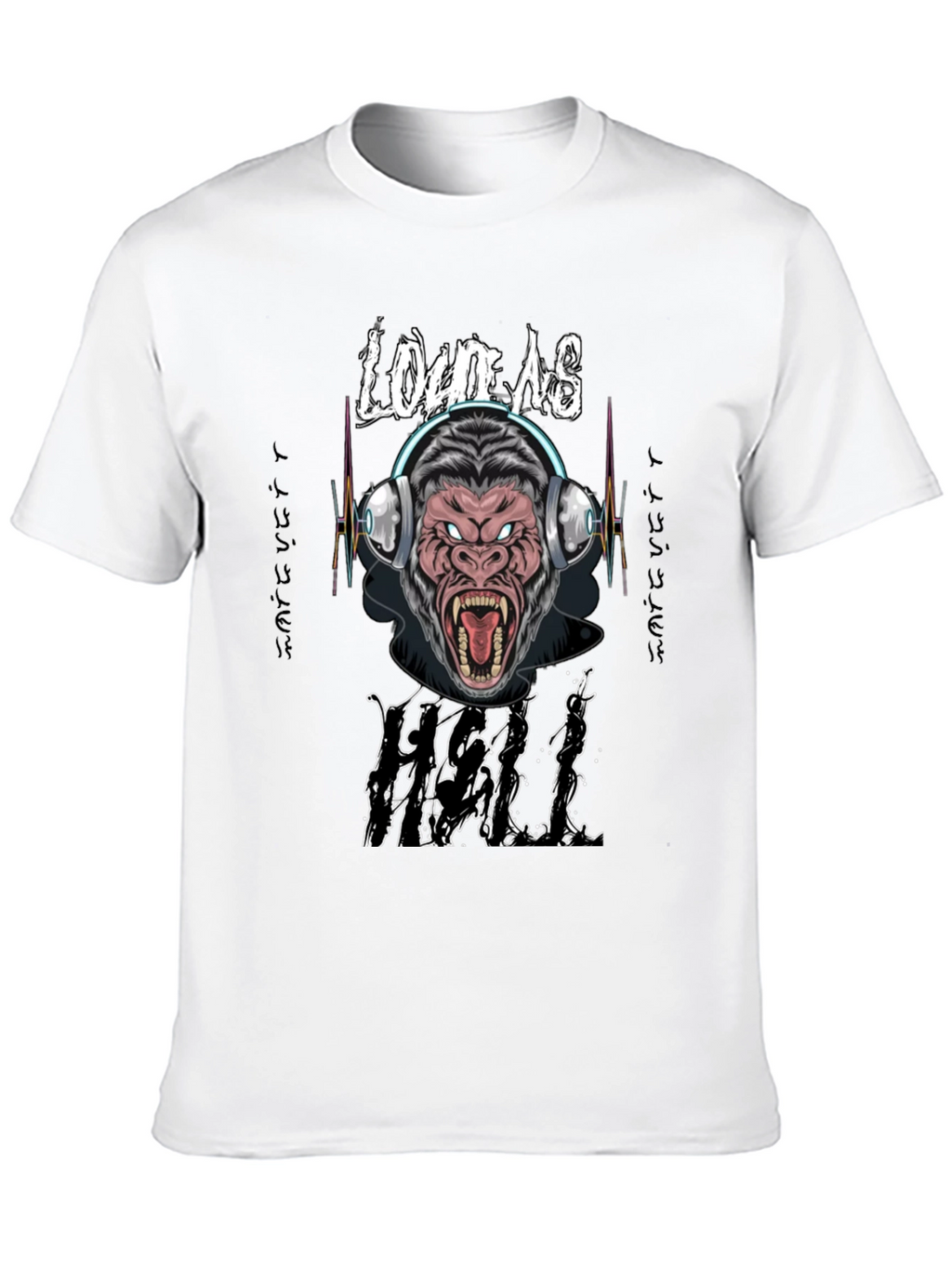 Loud As Hell Gorilla Graphic T-Shirt