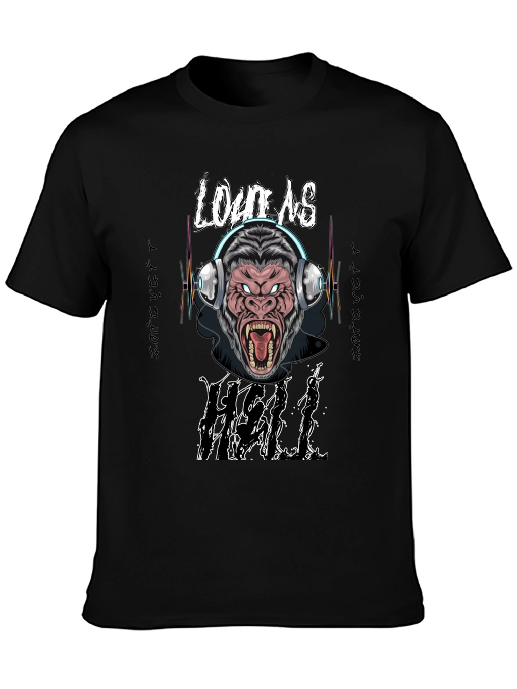 Loud As Hell Gorilla Graphic T-Shirt