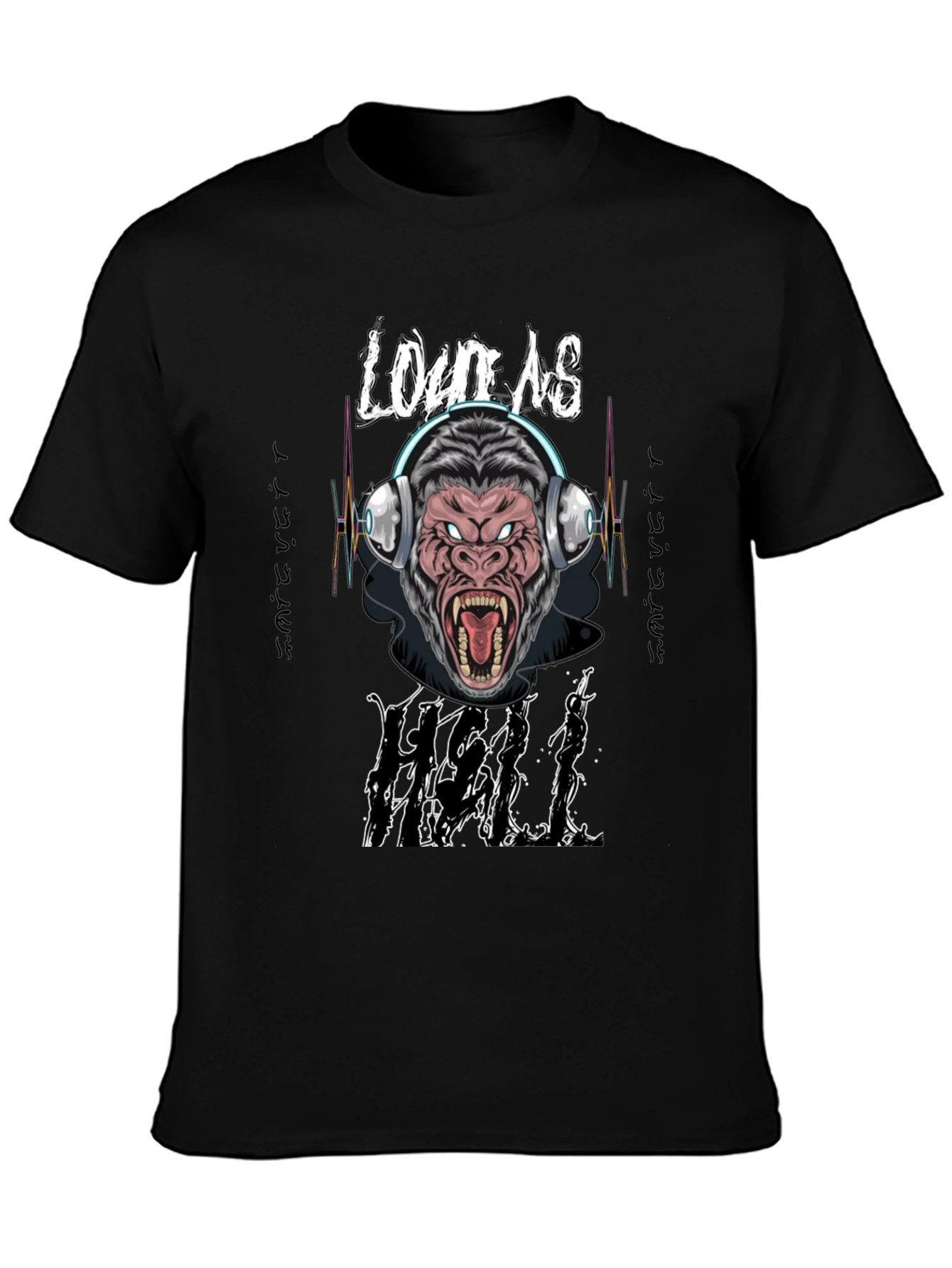 Loud As Hell Gorilla Graphic T-Shirt
