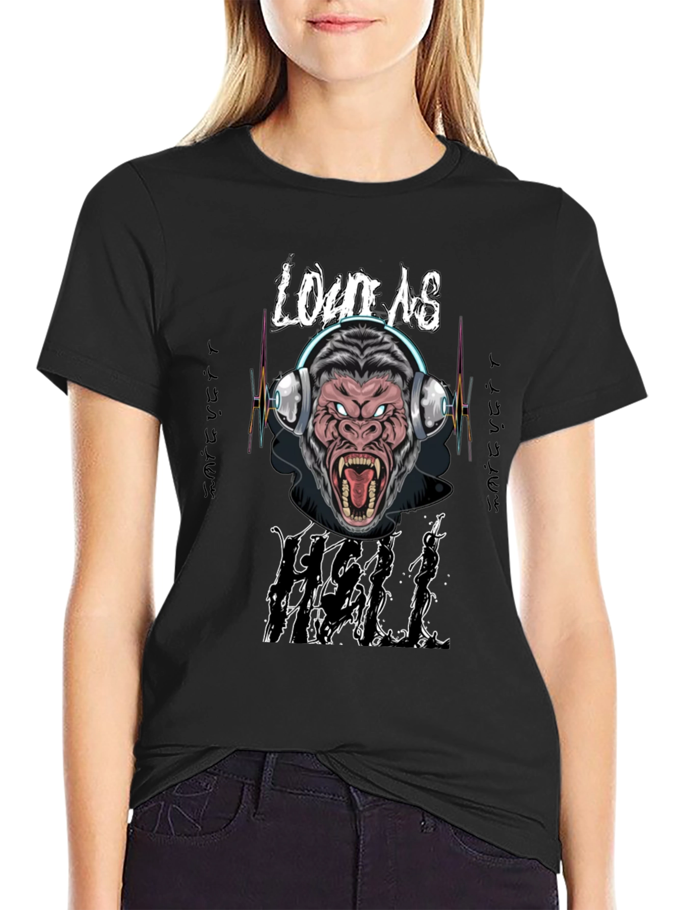 Loud As Hell Gorilla Graphic T-Shirt