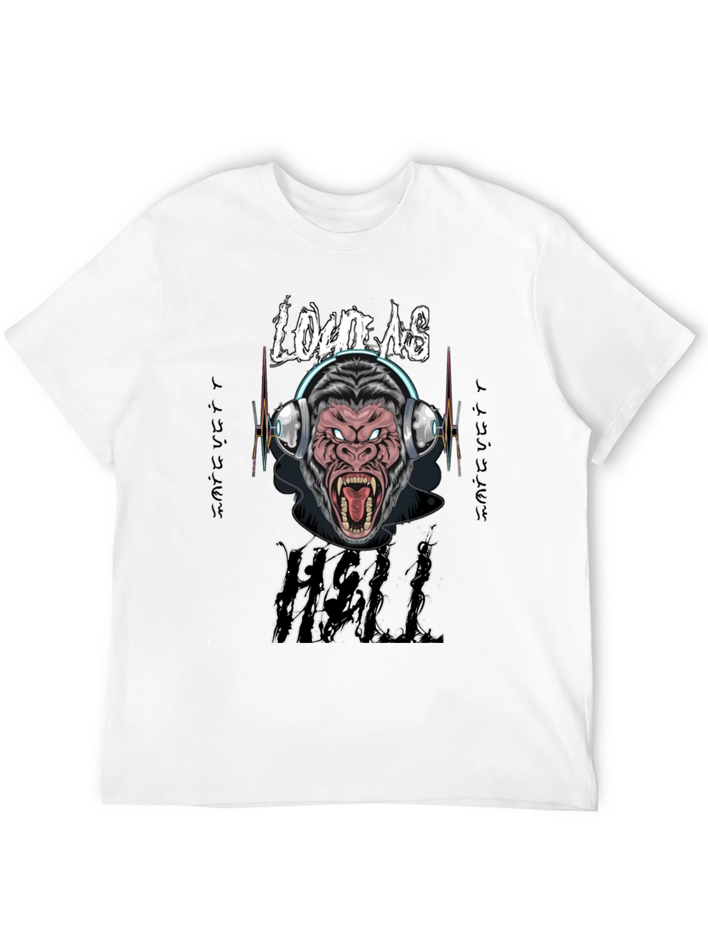Loud As Hell Gorilla Graphic T-Shirt