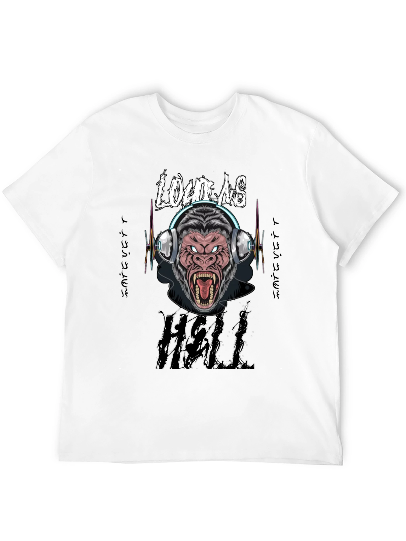Loud As Hell Gorilla Graphic T-Shirt