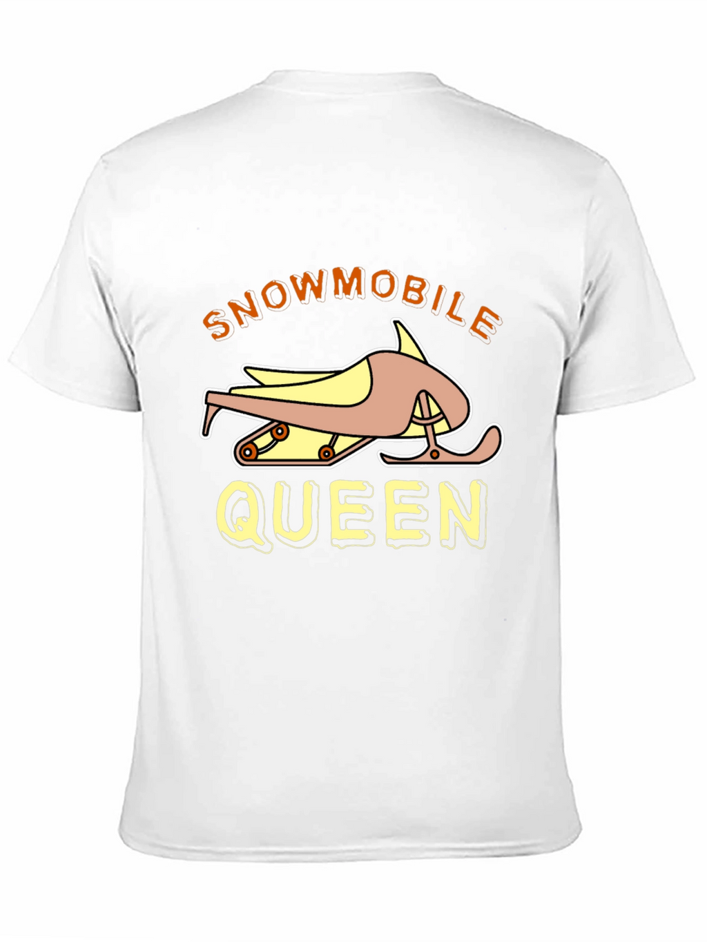 Snowmobile Queen Black Graphic Tee Shirt