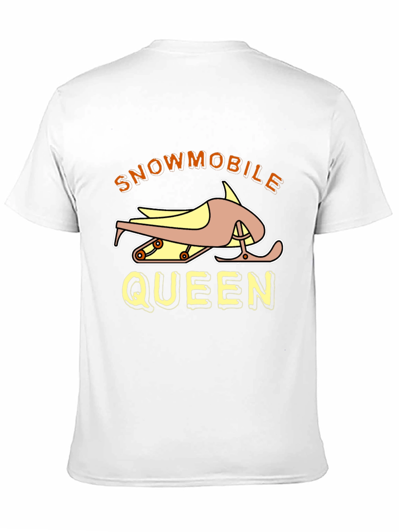 Snowmobile Queen Black Graphic Tee Shirt