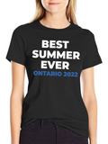 Best Summer Ever Ontario 2022 Black T-Shirt