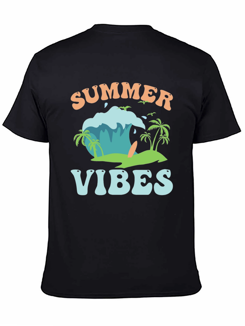 Summer Vibes Graphic Tee - Beach Style