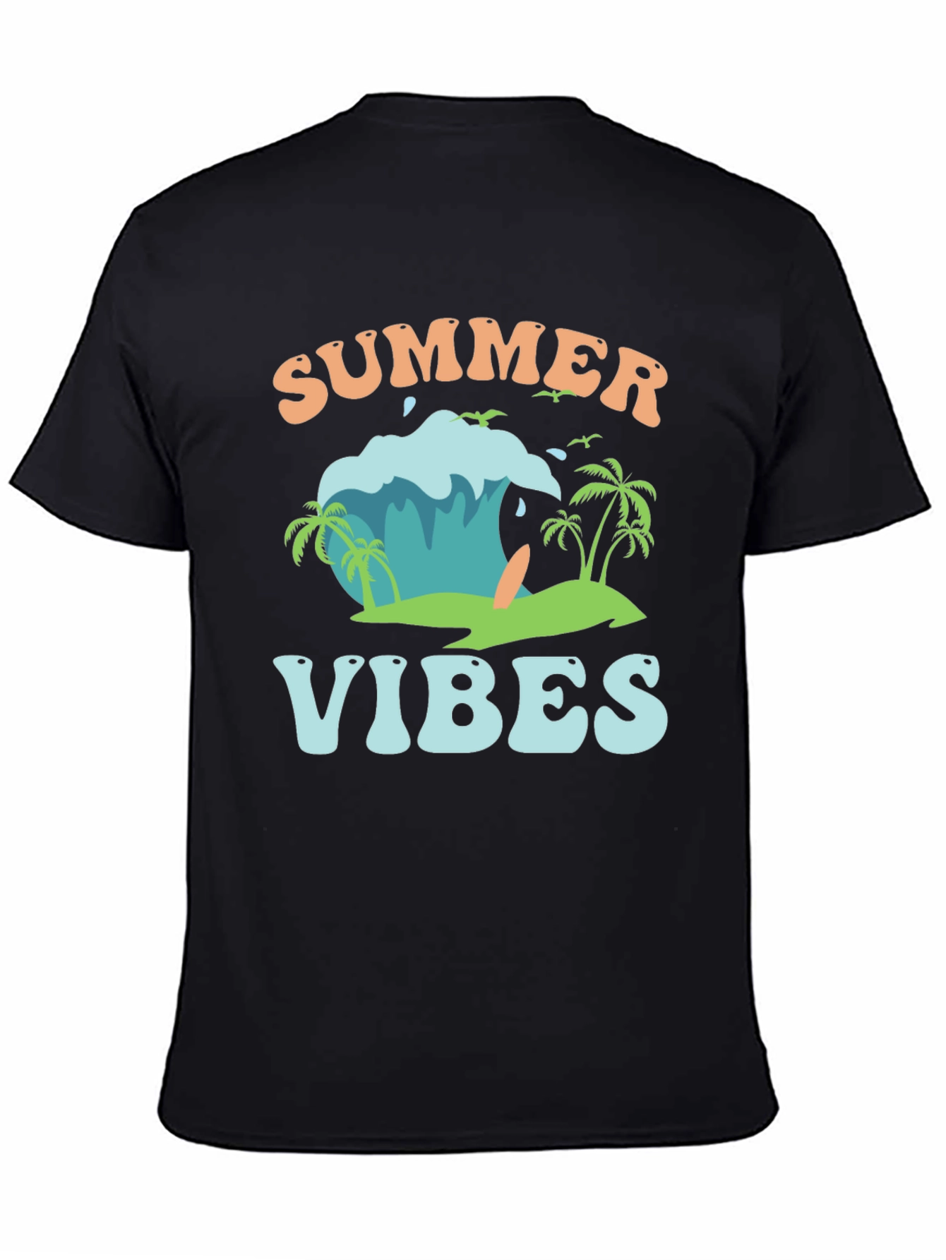 Summer Vibes Graphic Tee - Beach Style