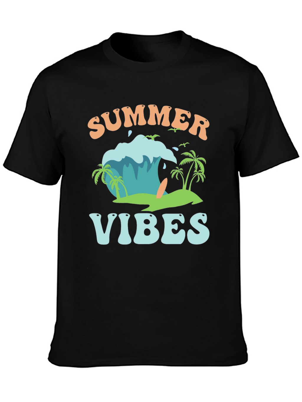 Summer Vibes Graphic Tee - Beach Style