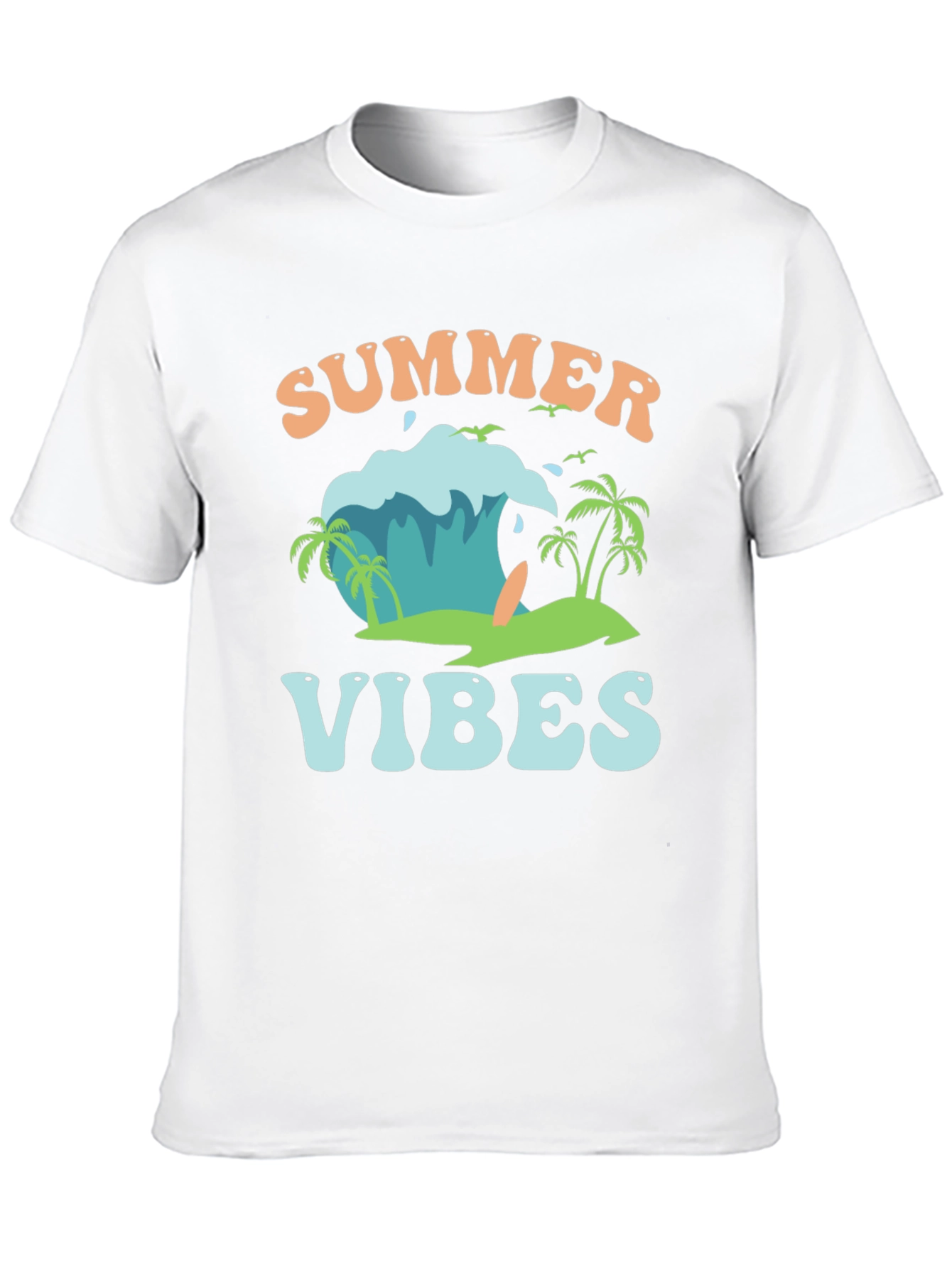 Summer Vibes Graphic Tee - Beach Style