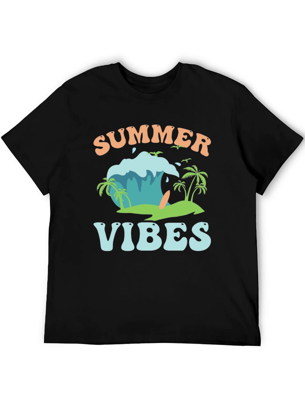 Summer Vibes Graphic Tee - Beach Style