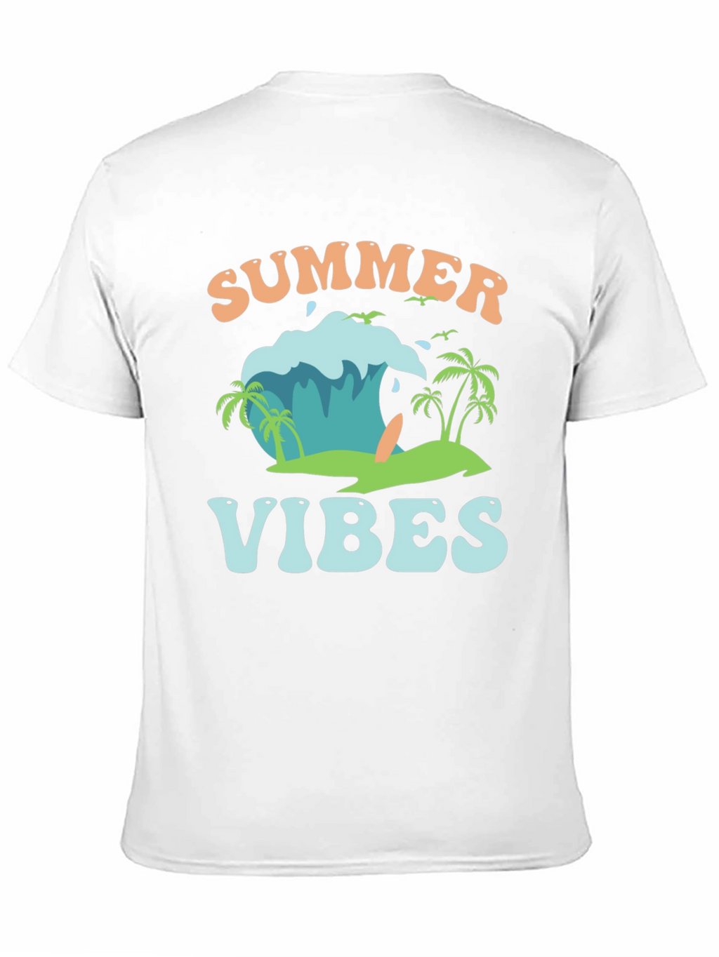 Summer Vibes Graphic Tee - Beach Style