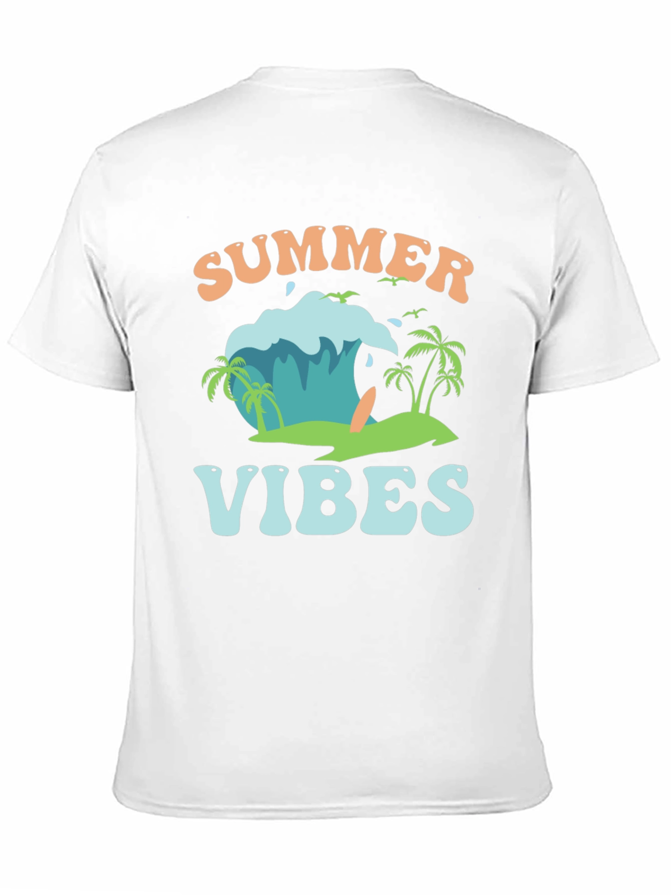 Summer Vibes Graphic Tee - Beach Style