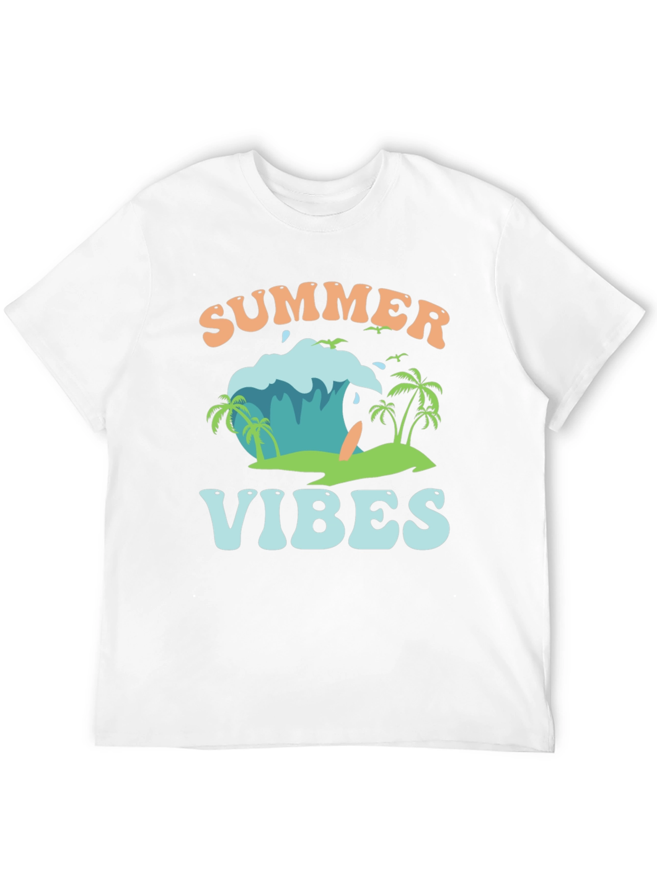 Summer Vibes Graphic Tee - Beach Style