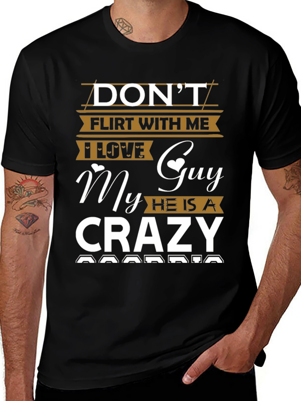 Dont Flirt T-Shirt - Crazy Boyfriend Tee