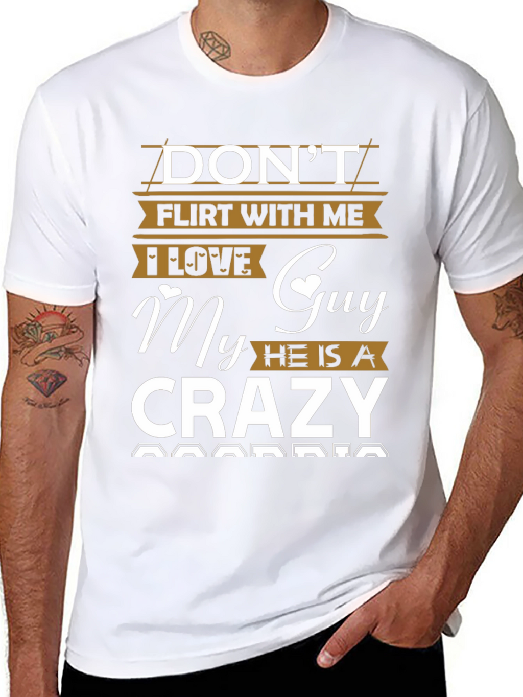 Dont Flirt T-Shirt - Crazy Boyfriend Tee