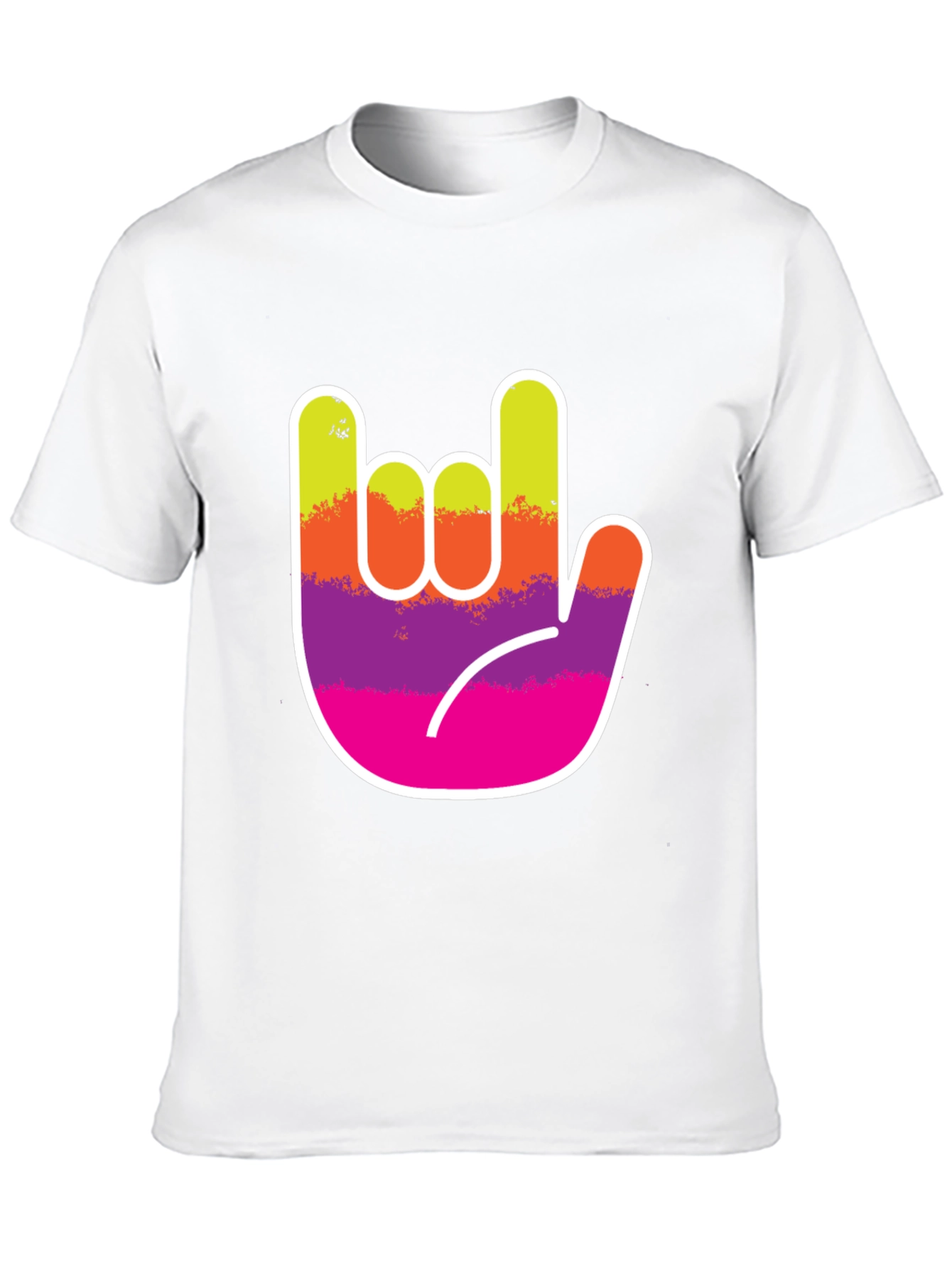 Rock On Hand Graphic Tee - Black