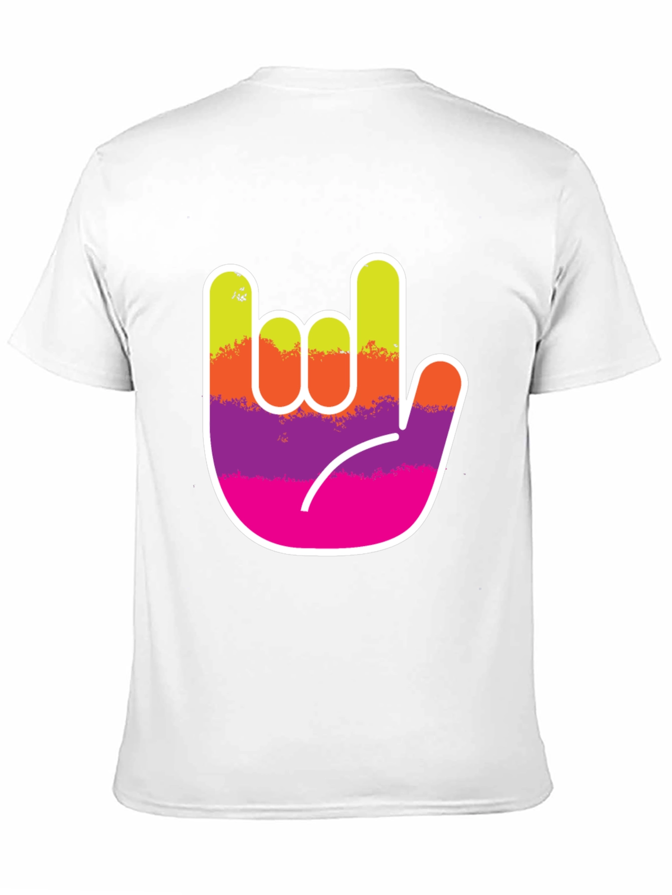 Rock On Hand Graphic Tee - Black