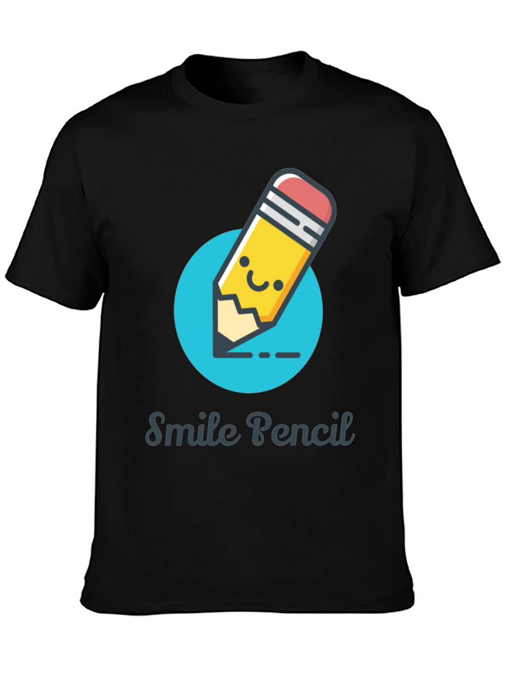 Smile Pencil Graphic Tee -  Unique Design