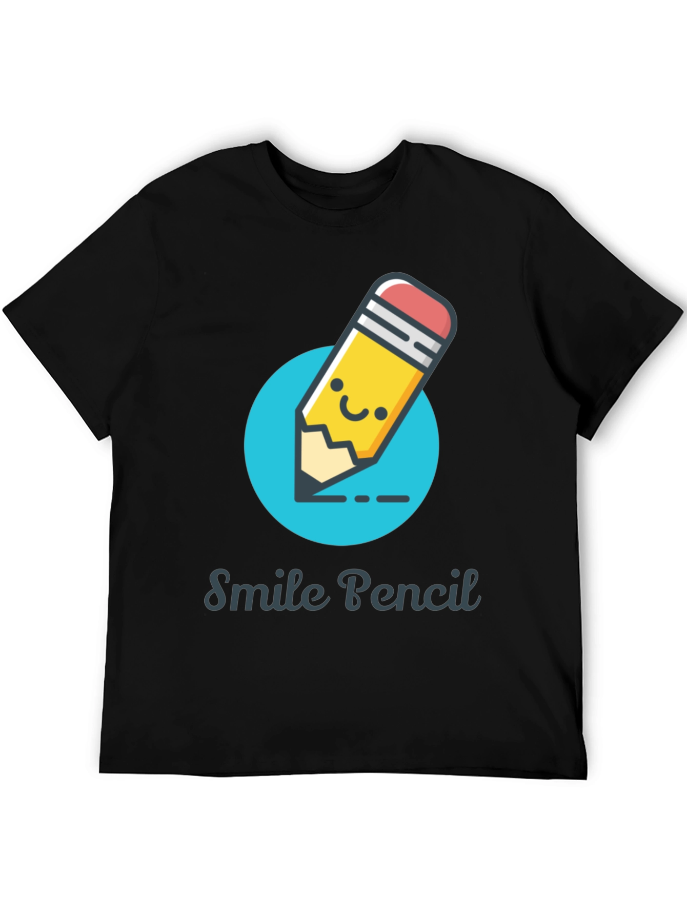 Smile Pencil Graphic Tee -  Unique Design