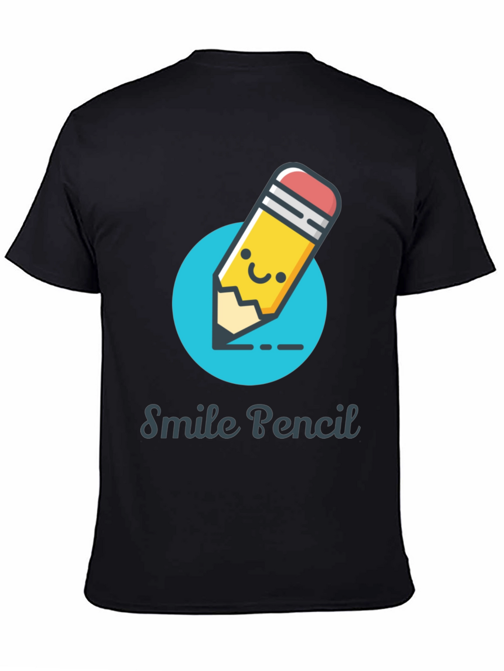 Smile Pencil Graphic Tee -  Unique Design