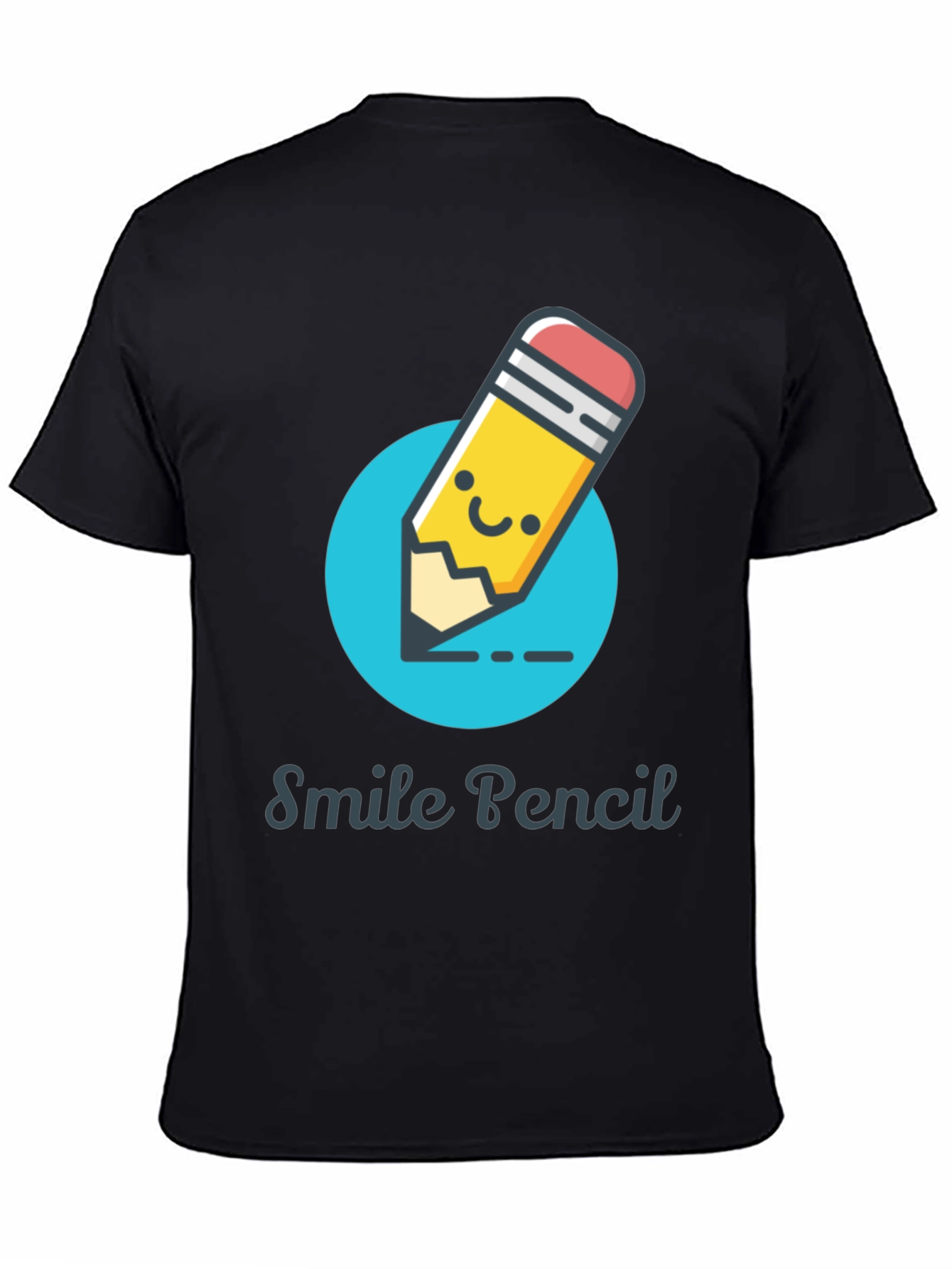 Smile Pencil Graphic Tee -  Unique Design