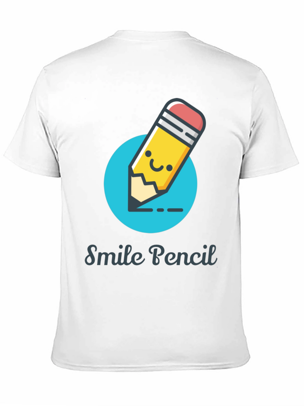 Smile Pencil Graphic Tee -  Unique Design