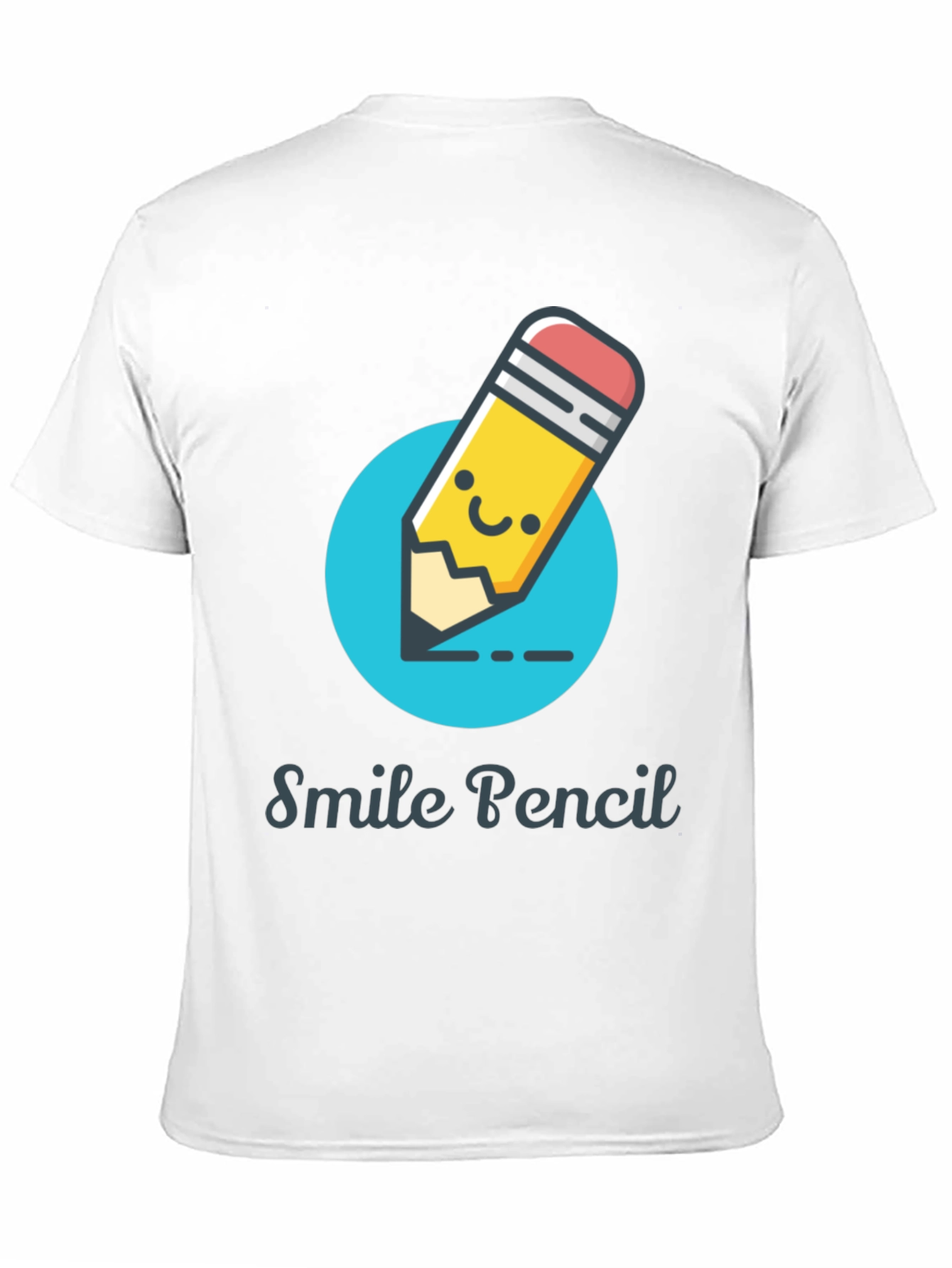 Smile Pencil Graphic Tee -  Unique Design