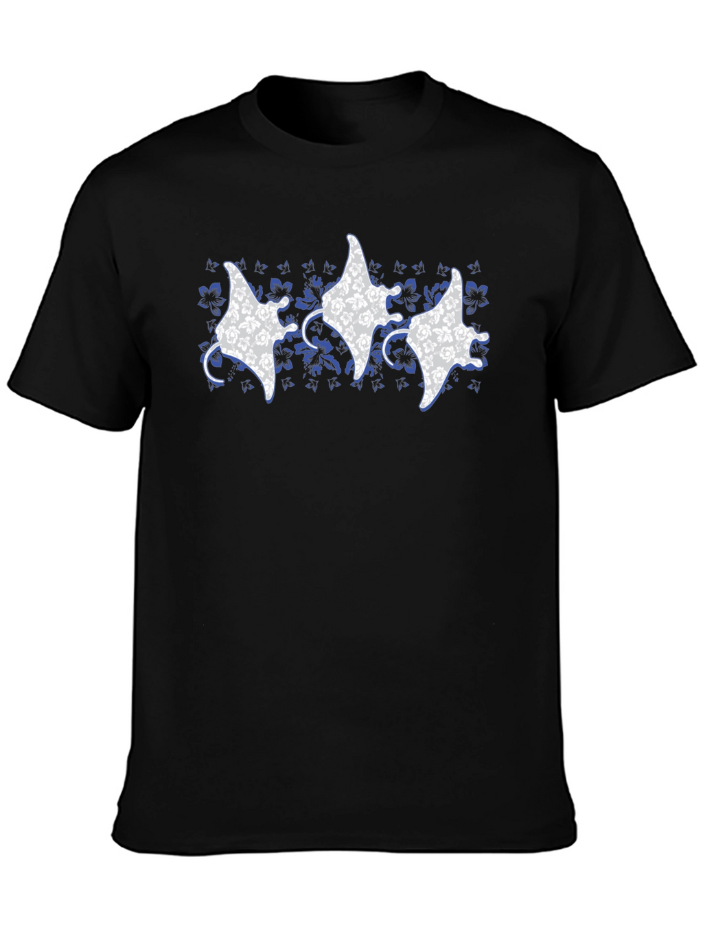 Floral Manta Ray Graphic Tee