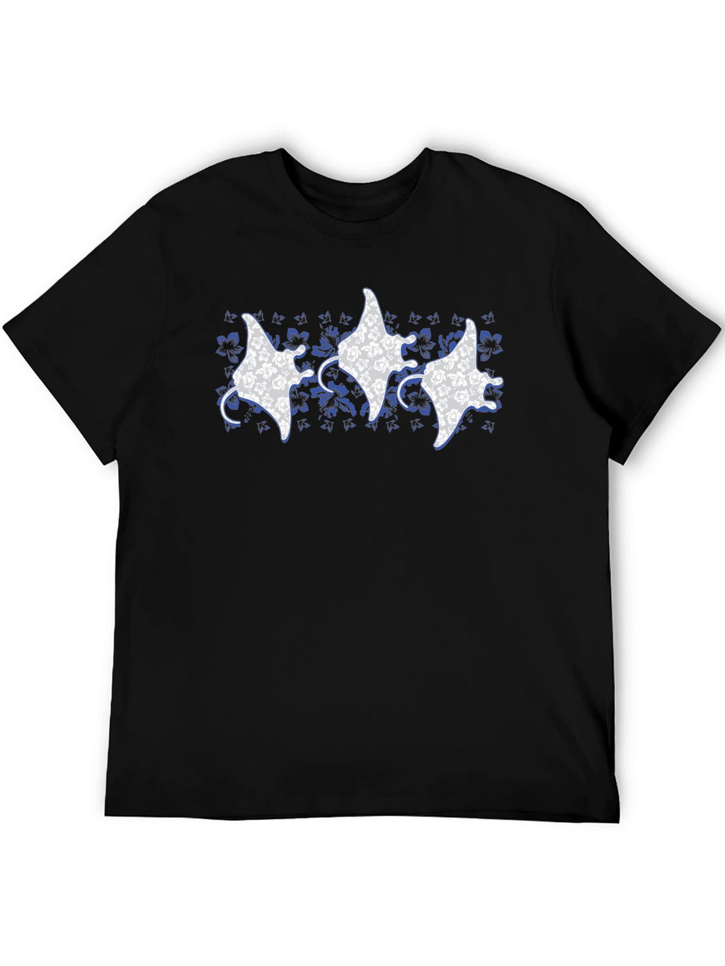 Floral Manta Ray Graphic Tee