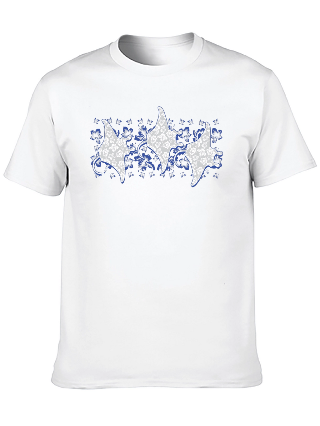 Floral Manta Ray Graphic Tee