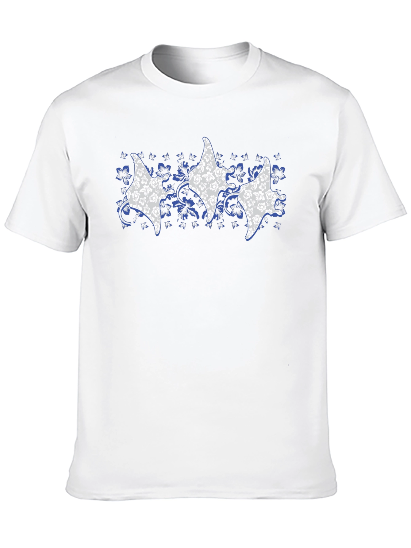 Floral Manta Ray Graphic Tee