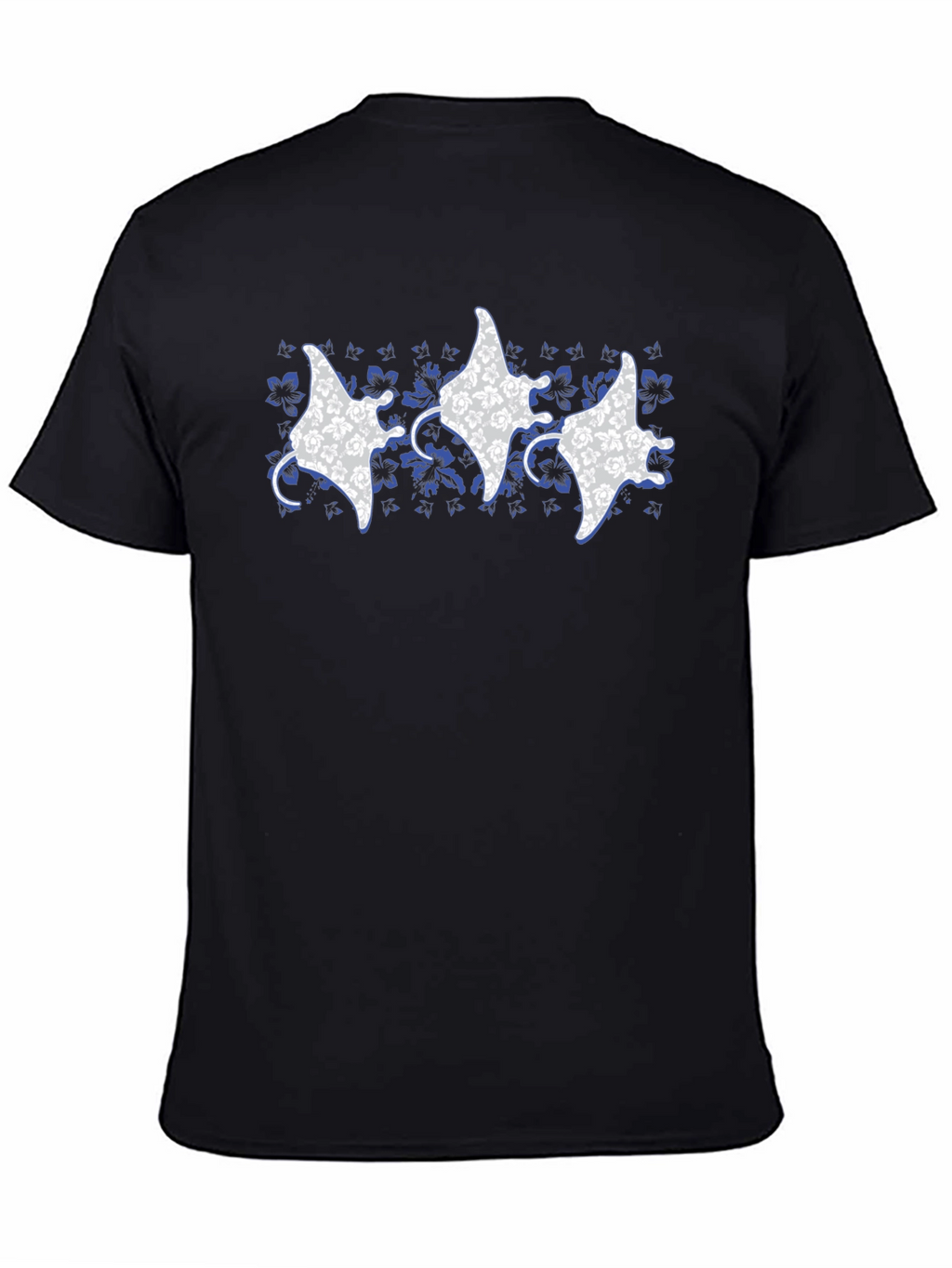 Floral Manta Ray Graphic Tee