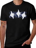 Floral Manta Ray Graphic Tee