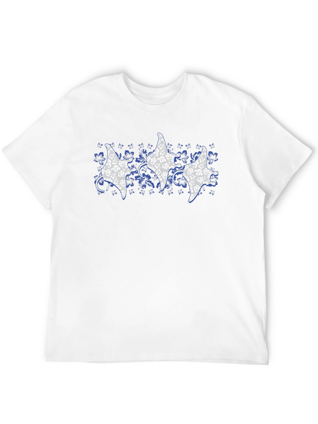 Floral Manta Ray Graphic Tee