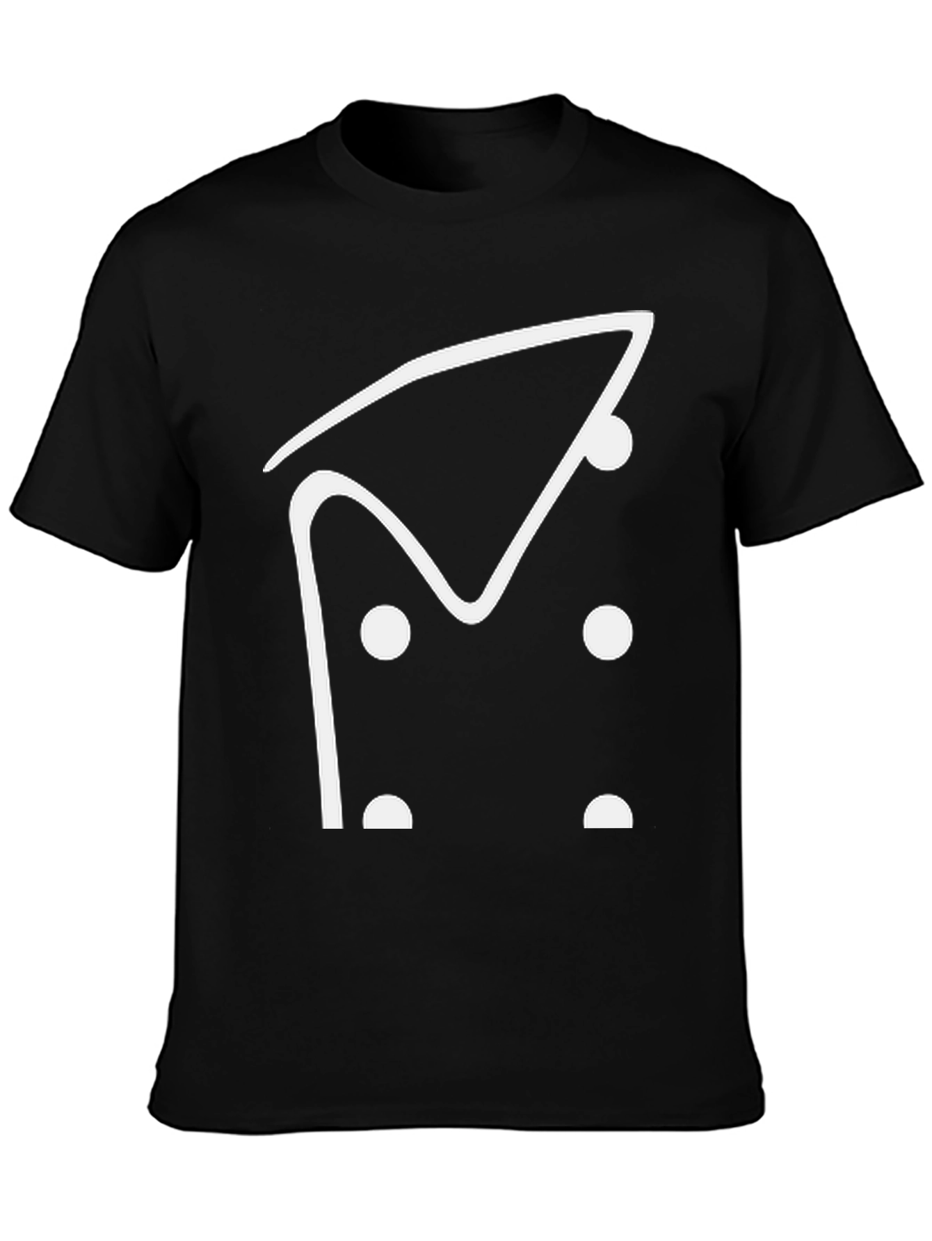 Abstract Chef T-Shirt - Modern Black Tee