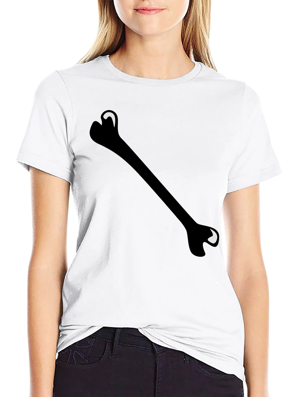 Bone Graphic Black T-Shirt