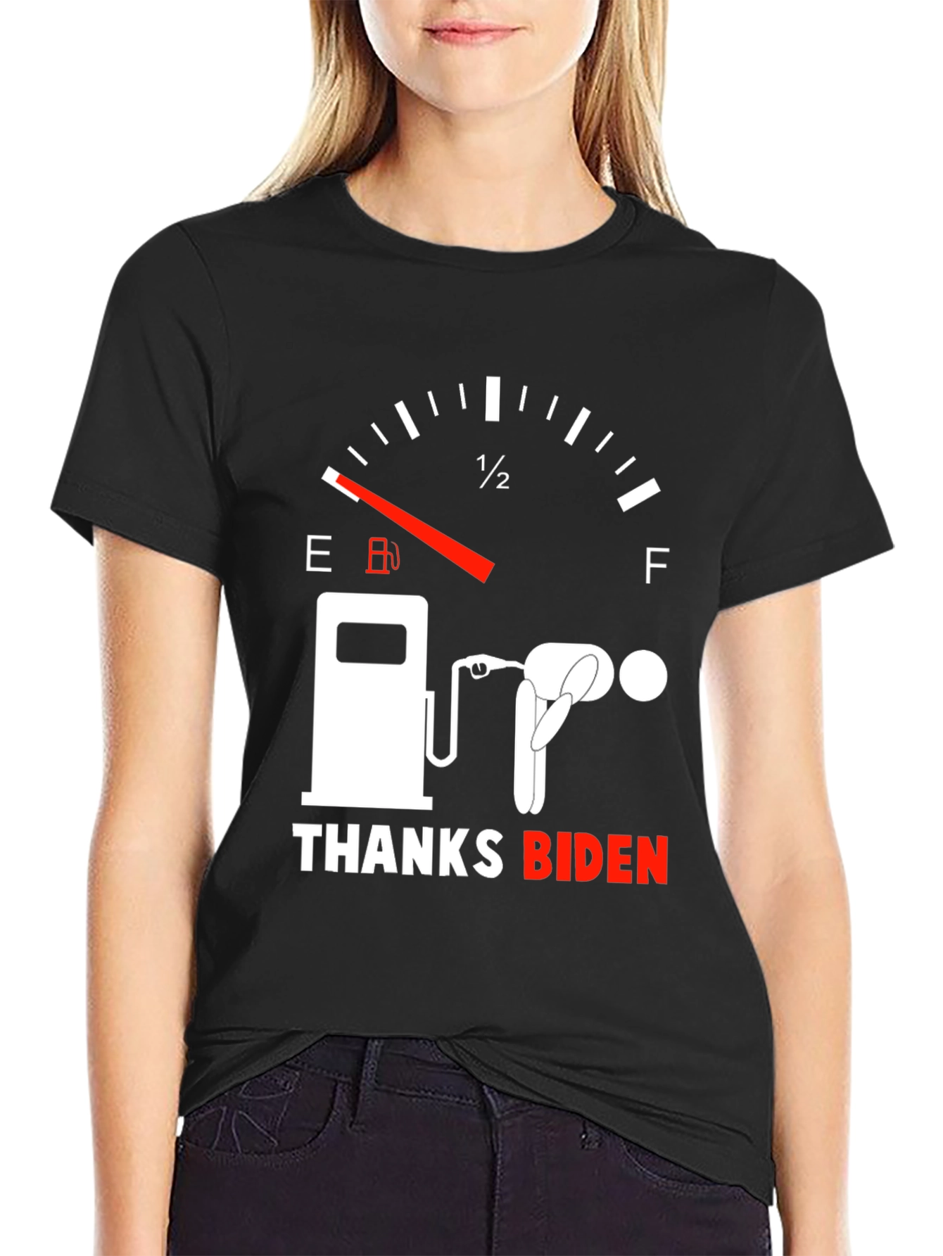 Thanks Biden Gas Gauge Graphic Tee